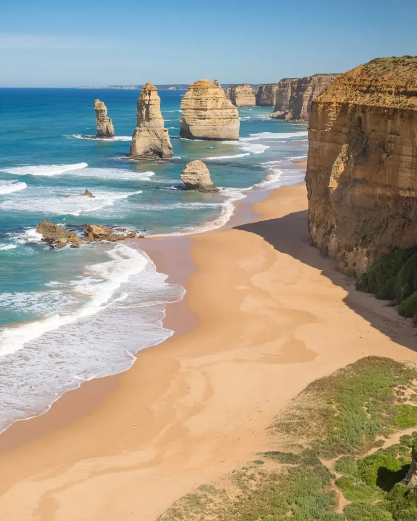 plage et falaise en Australie